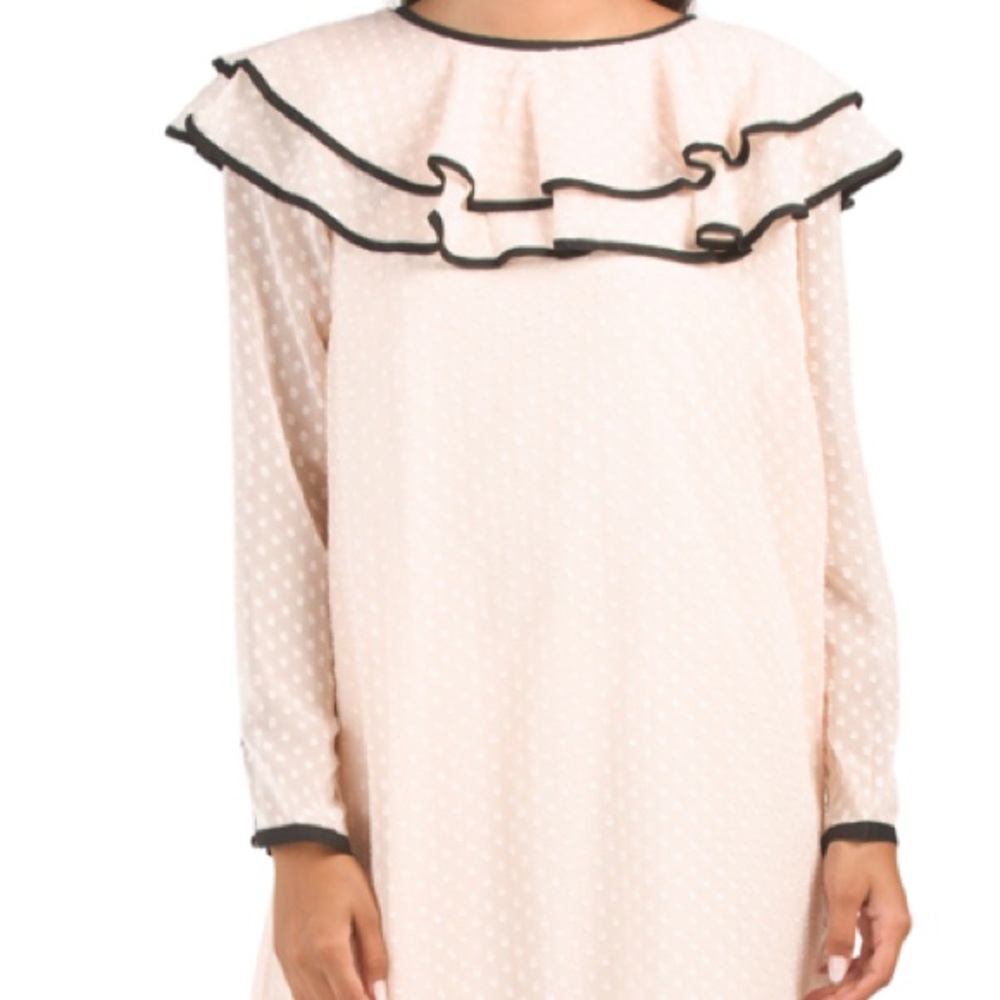 New Max Sport Lace Topped Portrait Collar Dress Sz M - Picture 3 of 10